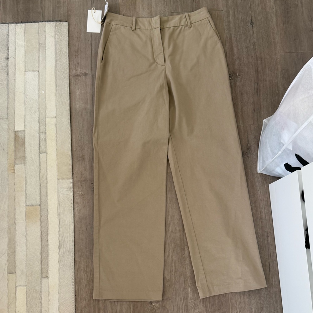 Wilfred Tan Straight Leg Pants Classic Style